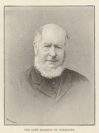 O falecido marquês de Normanby de English Photographer