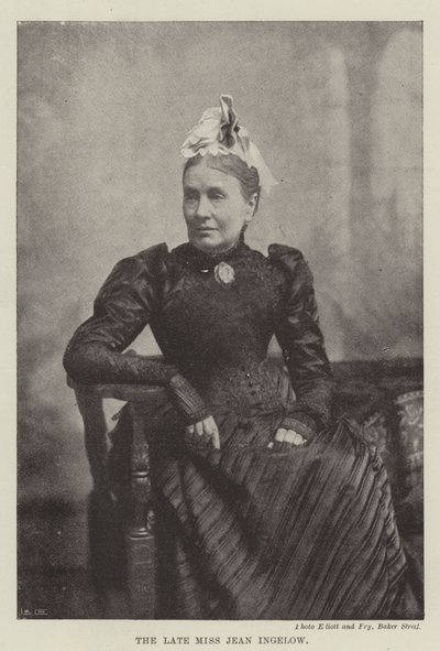 A falecida Miss Jean Ingelow de English Photographer
