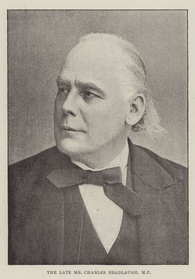 O falecido Sr. Charles Bradlaugh, MP de English Photographer