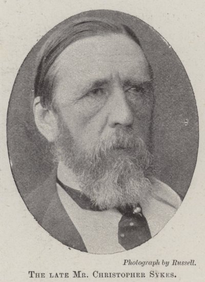 O falecido Sr. Christopher Sykes de English Photographer