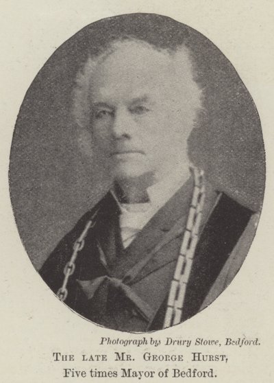 O falecido sr. George Hurst, cinco vezes prefeito de Bedford de English Photographer