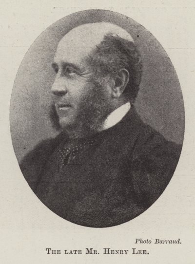 O falecido Sr. Henry Lee de English Photographer