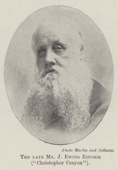 O falecido Sr. J Ewing Ritchie, Christopher Crayon de English Photographer