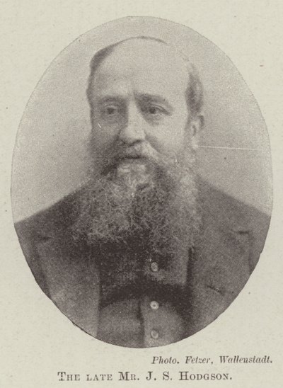 O falecido Sr. JS Hodgson de English Photographer