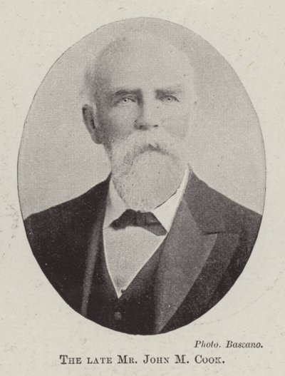 O falecido Sr. John M Cook de English Photographer