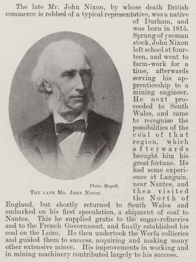 O falecido Sr. John Nixon de English Photographer