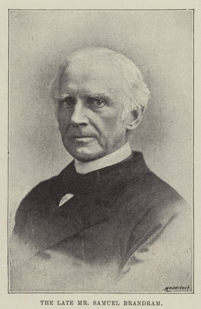 O falecido Sr. Samuel Brandram de English Photographer