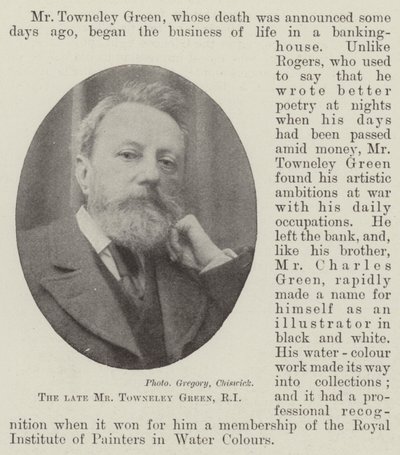 O falecido Sr. Towneley Green, RI de English Photographer