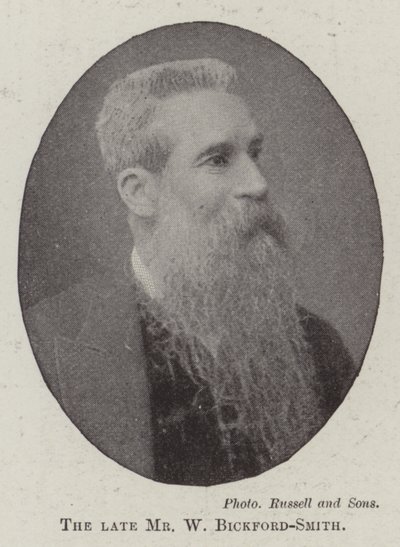 O falecido Sr. W Bickford-Smith de English Photographer