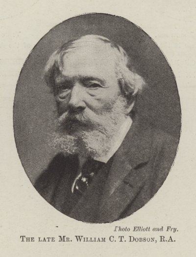 O falecido Sr. William CT Dobson, RA de English Photographer