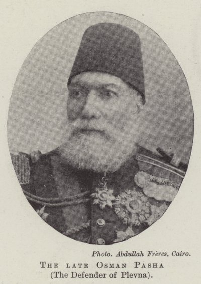 O falecido Osman Pasha, o Defensor de Plevna de English Photographer