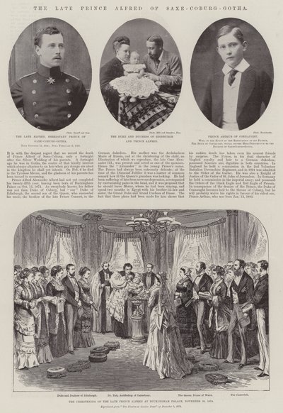 O falecido príncipe Alfred de Saxe-Coburg-Gotha de English Photographer