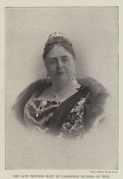 A falecida Princesa Maria de Cambridge, Duquesa de Teck de English Photographer