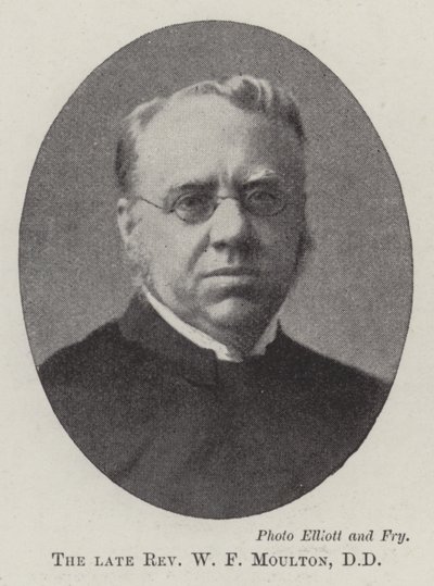 O falecido reverendo WF Moulton, DD de English Photographer