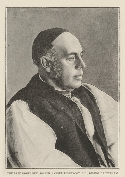 O falecido reverendo Joseph Barber Lightfoot, bispo de Durham de English Photographer