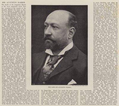 O falecido Sir Augustus Harris de English Photographer