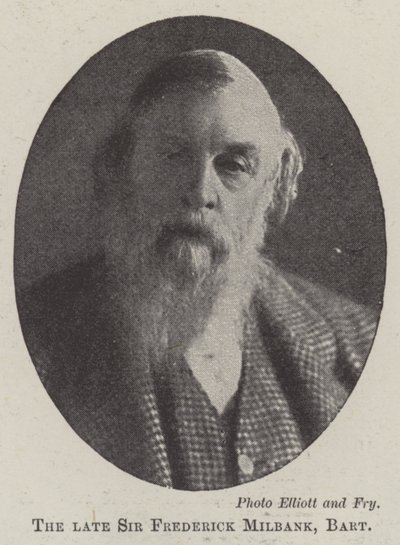 O falecido Sir Frederick Milbank, Baronet de English Photographer