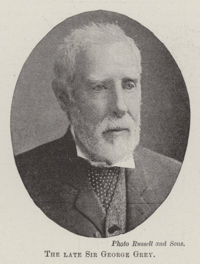 O falecido Sir George Gray de English Photographer