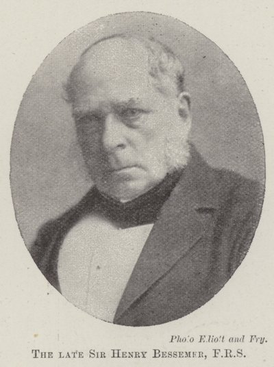 O falecido Sir Henry Bessemer, FRS de English Photographer