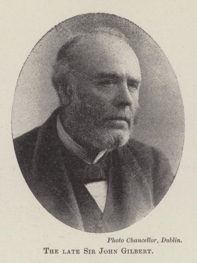 O falecido Sir John Gilbert de English Photographer