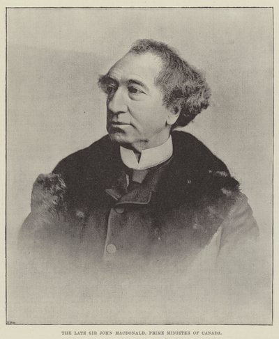 O falecido Sir John Macdonald, primeiro-ministro do Canadá de English Photographer