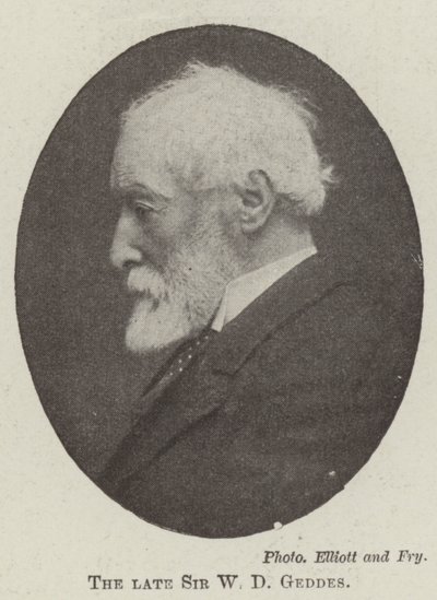 O falecido Sir WD Geddes de English Photographer