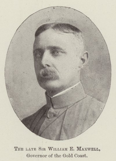 O falecido Sir William E Maxwell, governador da Gold Coast de English Photographer