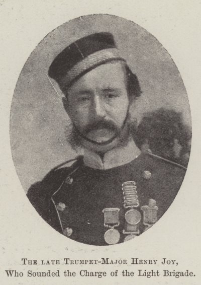 O falecido Trumpet-Major Henry Joy, que tocou a Carga da Brigada Ligeira de English Photographer