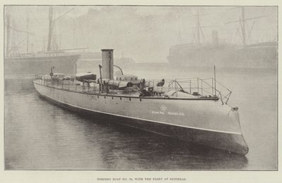 Barco de torpedo n º 79, com a frota no Spithead de English Photographer