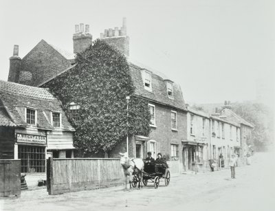 Tottenham Lane, Hornsey: elevações frontais, c.1890 de English Photographer