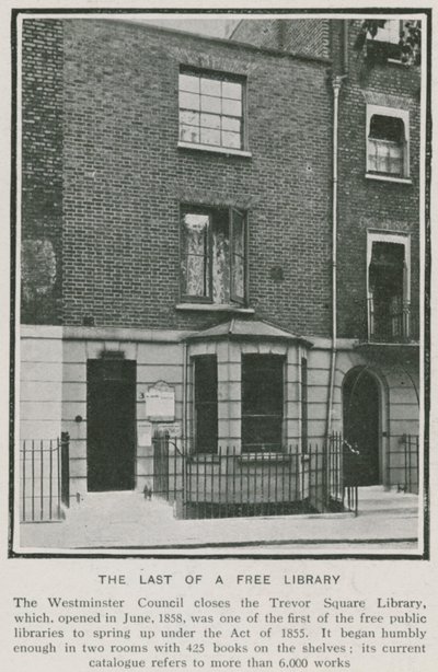Trevor Square Library, Westminster de English Photographer