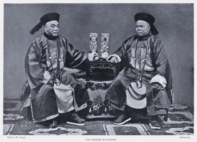 Dois mandarins chineses (foto a p/b) de English Photographer