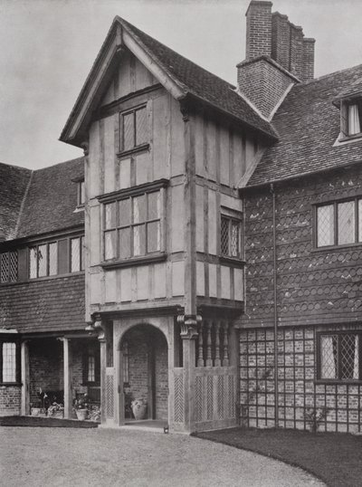 Upton Grey House, Winchfield, Hants, Inglaterra (foto a p/b) de English Photographer