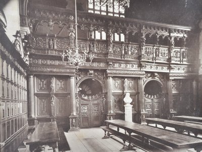 Vista, de, meio, corredor templo, interior, londres, 1885 de English Photographer