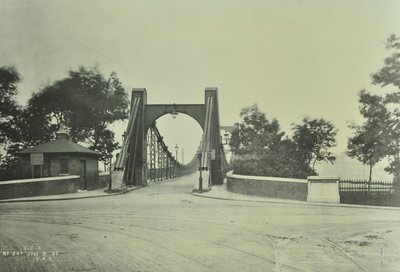 Vista da antiga ponte de Lambeth, 1897 de English Photographer