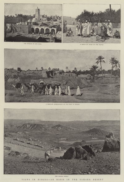 Vistas em Biskra, um oásis no deserto do Saara de English Photographer