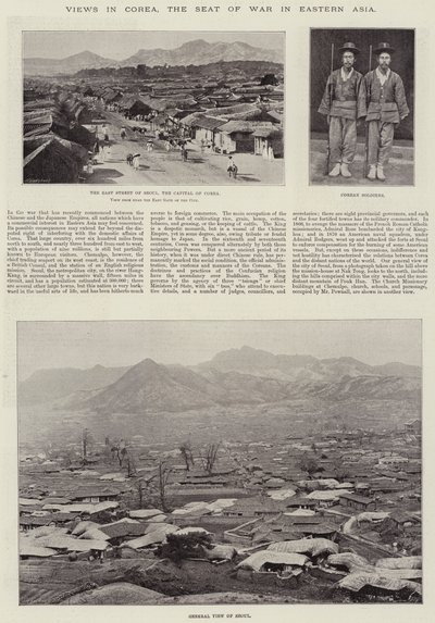Vistas em Corea, a sede da guerra na Ásia Oriental de English Photographer