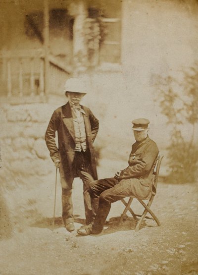 Visconde Gough e General Sir W. Codrington na HQ Sebastopol (foto sépia) de English Photographer