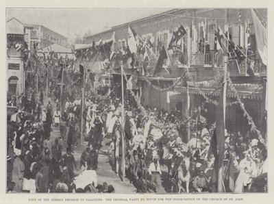 Visita do Imperador Alemão à Palestina, o Partido Imperial a Caminho da Consagração da Igreja de São João de English Photographer