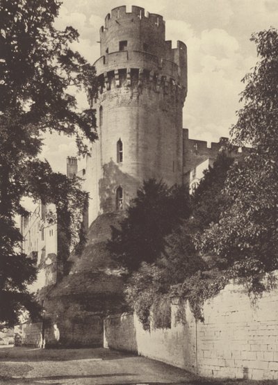 Castelo de Warwick, Torre de César (fotografia a preto e branco) de English Photographer