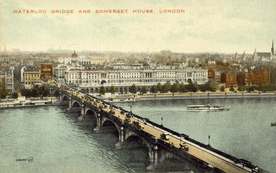 Ponte Waterloo e Somerset House (foto a cores) de English Photographer