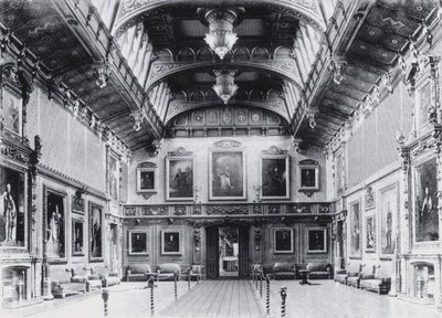 Waterloo Chamber, Castelo de Windsor (foto a p/b) de English Photographer