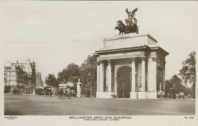 Arco de Wellington e Quadriga, Hyde Park Corner de English Photographer