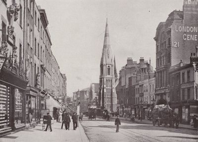 Westminster Bridge Road, com a Igreja de Cristo de English Photographer