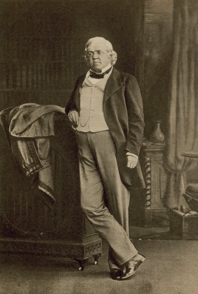 William Makepeace Thackeray, romancista e satirista inglês (foto a p/b) de English Photographer