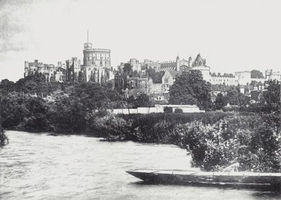Castelo de Windsor do Tamisa (foto a p/b) de English Photographer
