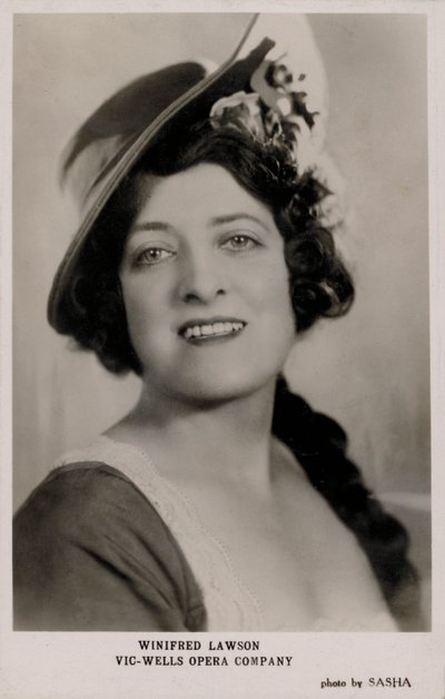 Winifred Lawson, Vic-Wells Opera Company (foto a p/b) de English Photographer