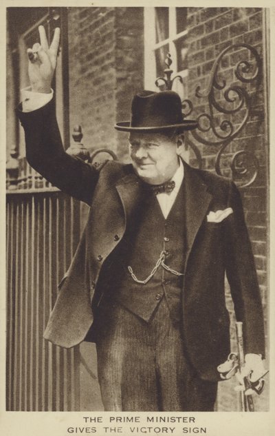 Winston Churchill (foto a p/b) de English Photographer