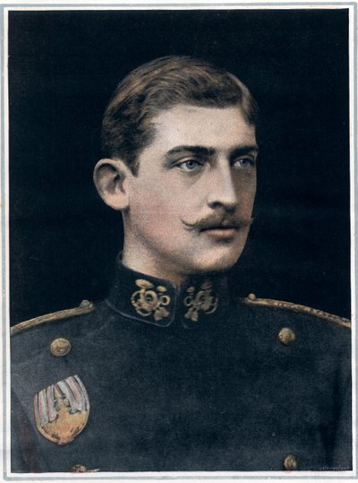 Retrato de Fernando da Romênia (1865-1927), rei da Romênia. de English Photographer English Photographer