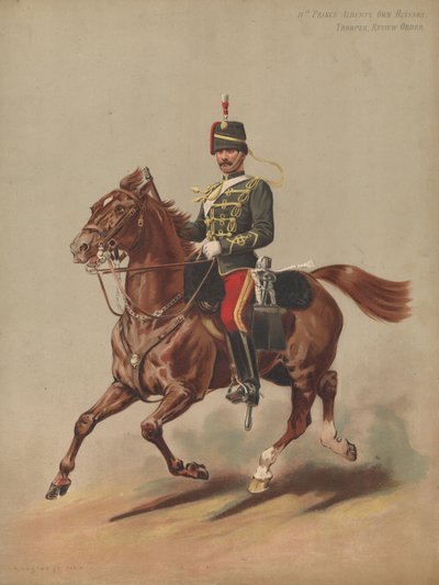 11º Príncipe Alberts Possui Hussardos, Soldados, Ordem de Revisão de English School